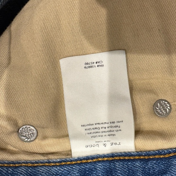 Rag & Bone Dre Low-Rise Distressed Shorts 34 - Picture 5 of 6